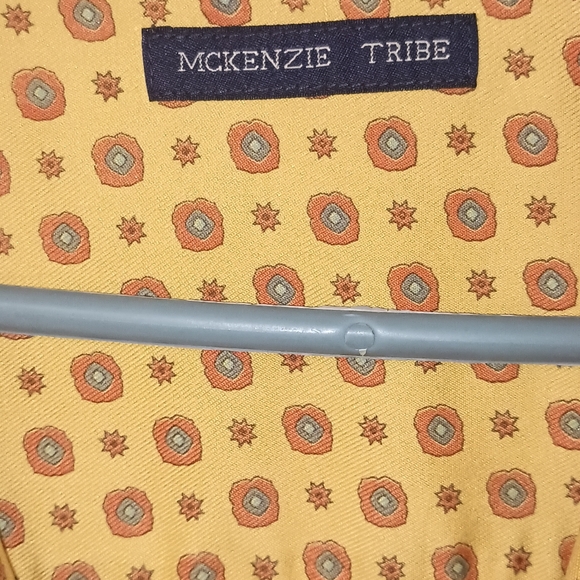 Mckenzie Tribe Silk Shirt Iarge Gold - Picture 3 of 5